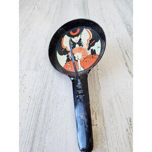 T cohn Halloween toy witch pumpkin vintage metal